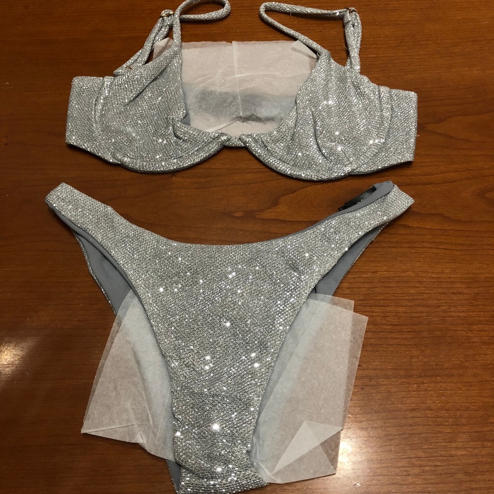 Danielle Guizio Lure Bikini Top + Bottom - NEW